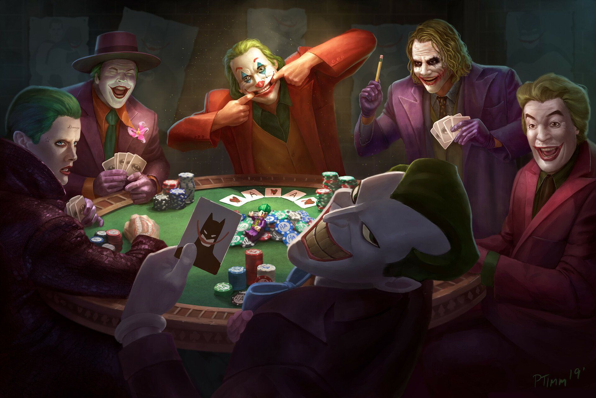 1920x1285 Joker's Poker Night: DC Comics Villains Showdown HD Wallpaper