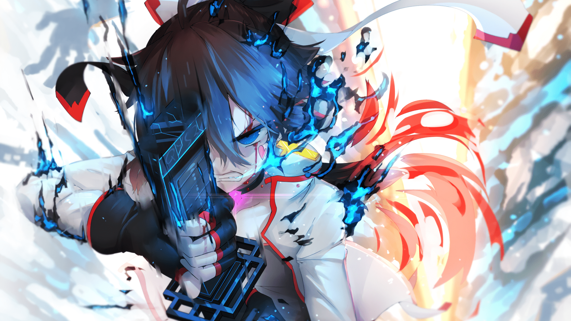1920x1080 Anime Warrior Fantasia T HD Wallpaper by 千夜QYS3x1080