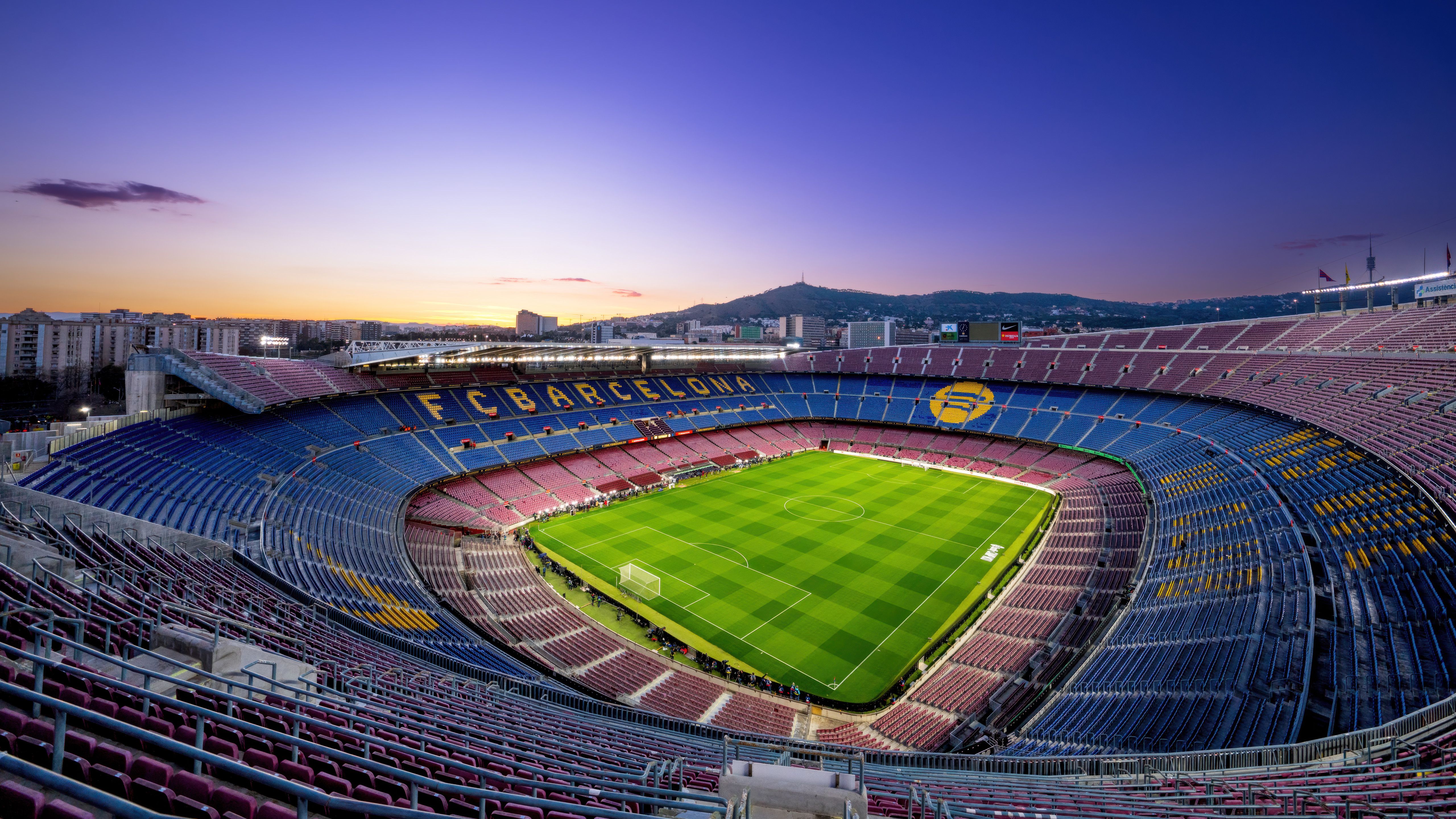 5120x2880 Camp Nou Wallpaper 4K, FC Barcelona, Stadium, Barcelona