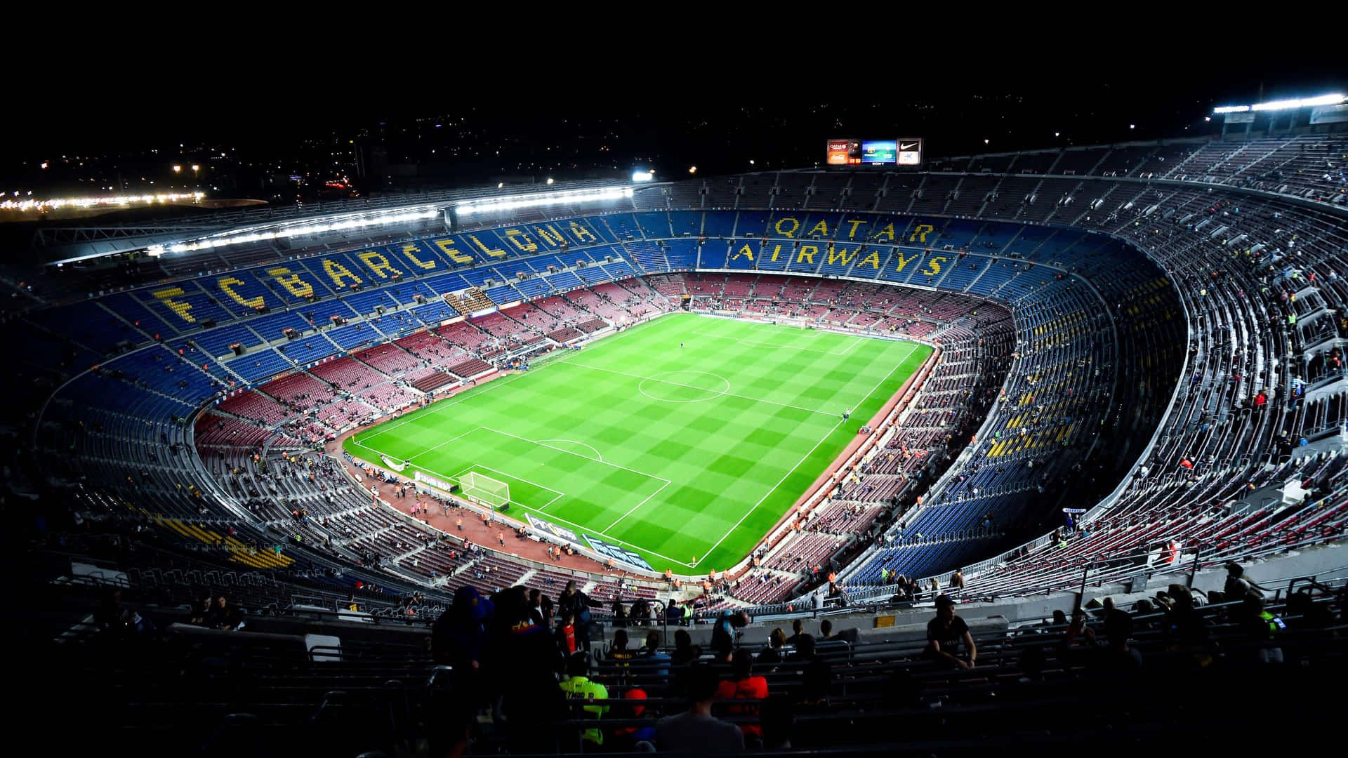 1920x1080 Download Camp Nou Stadium Night View Wallpaper