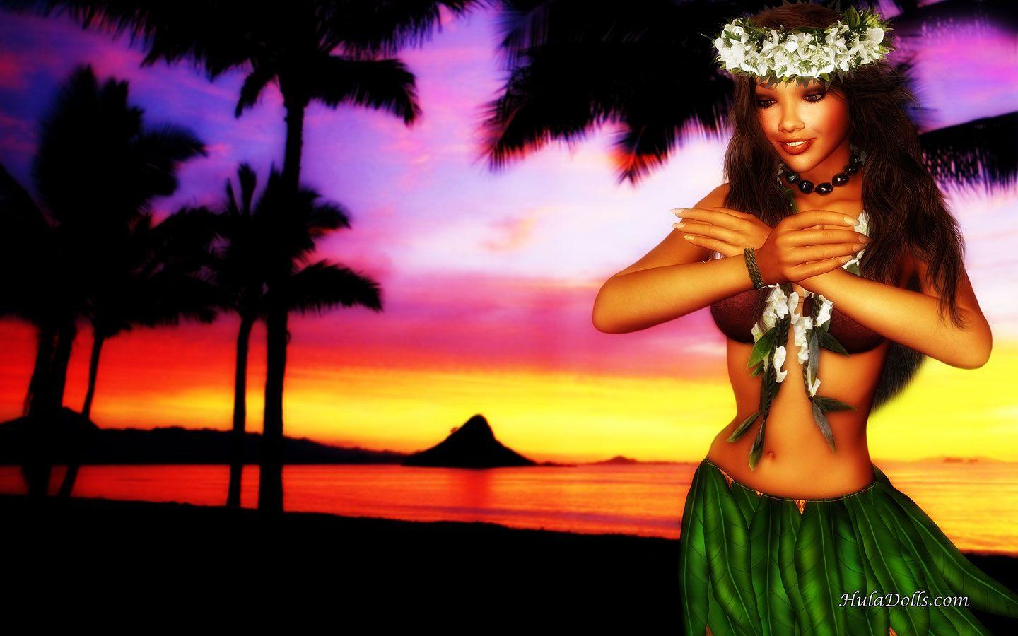 1440x900 Hula Girl Wallpaper. Girl Wallpaper