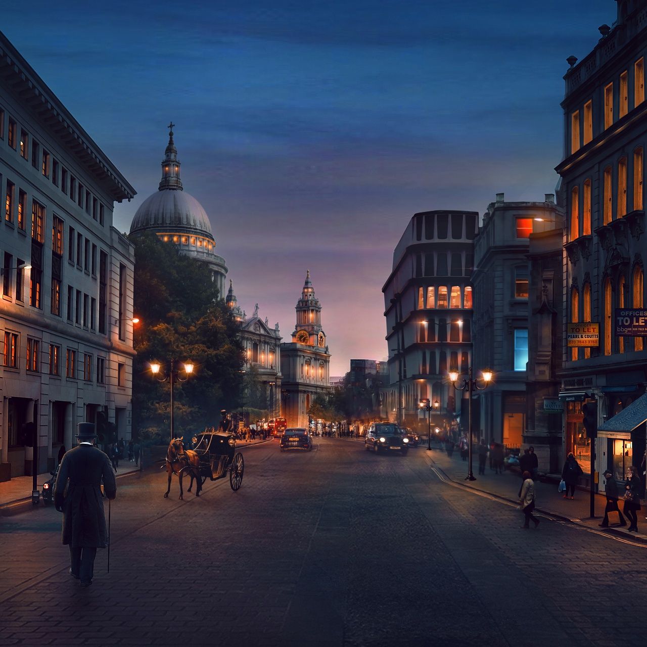 1280x1280 London Wallpaper 4K, Cityscape, Buildings, Street