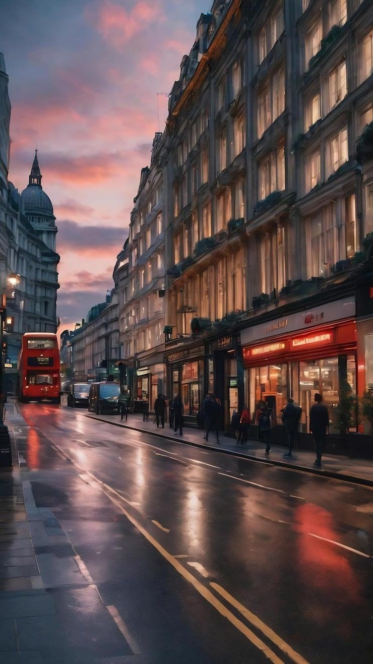 740x1317 London streets Image