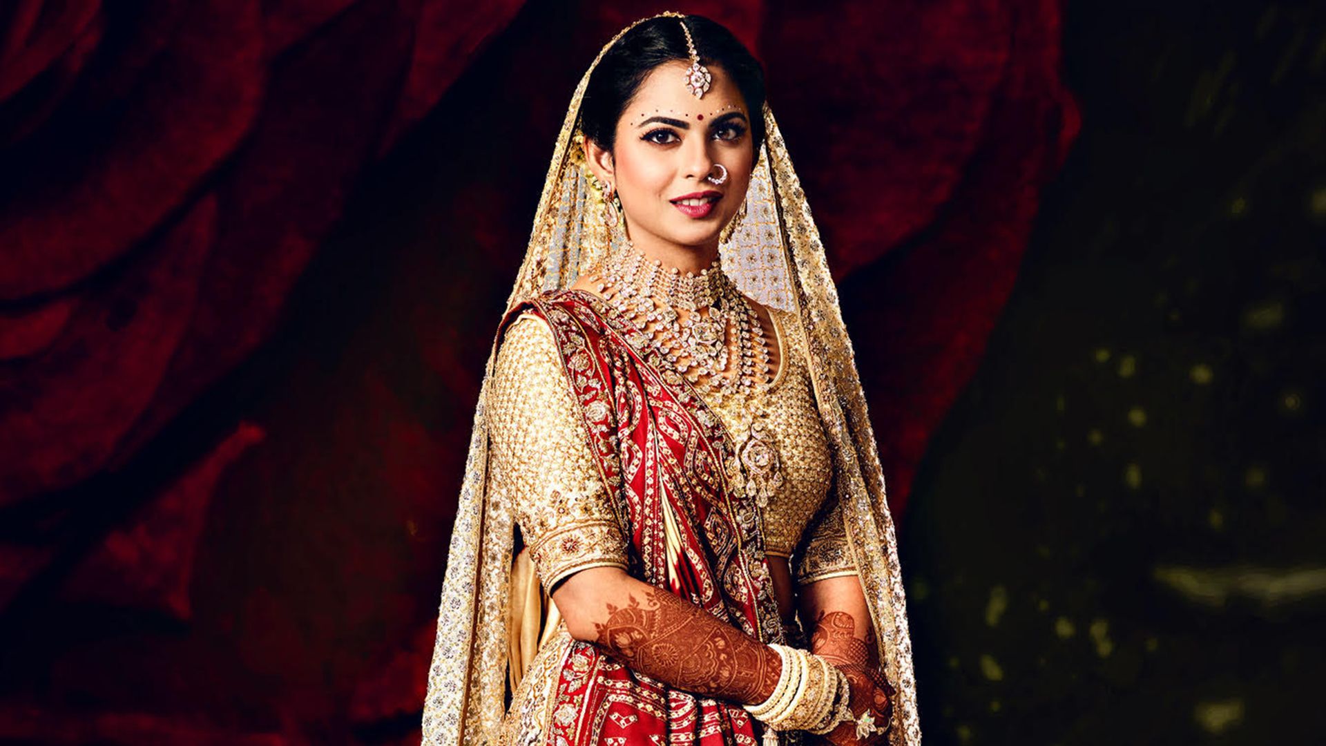 1920x1080 How to recreate Isha Ambani's wedding look with your bridal lehenga