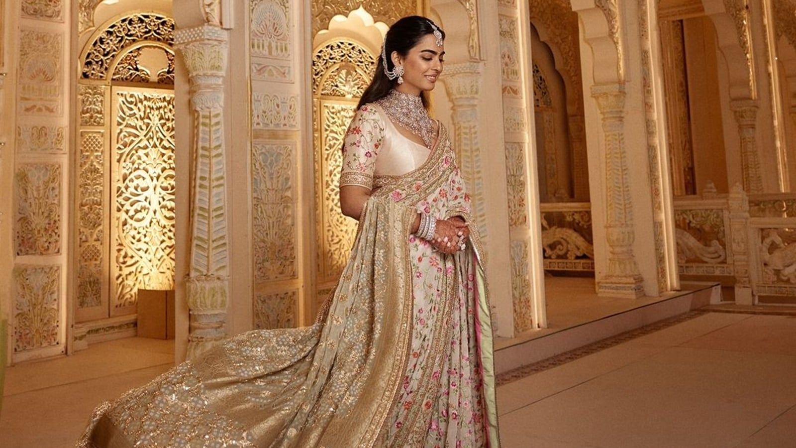 1600x900 Isha Ambani's top looks for Anant Ambani's wedding celebrations