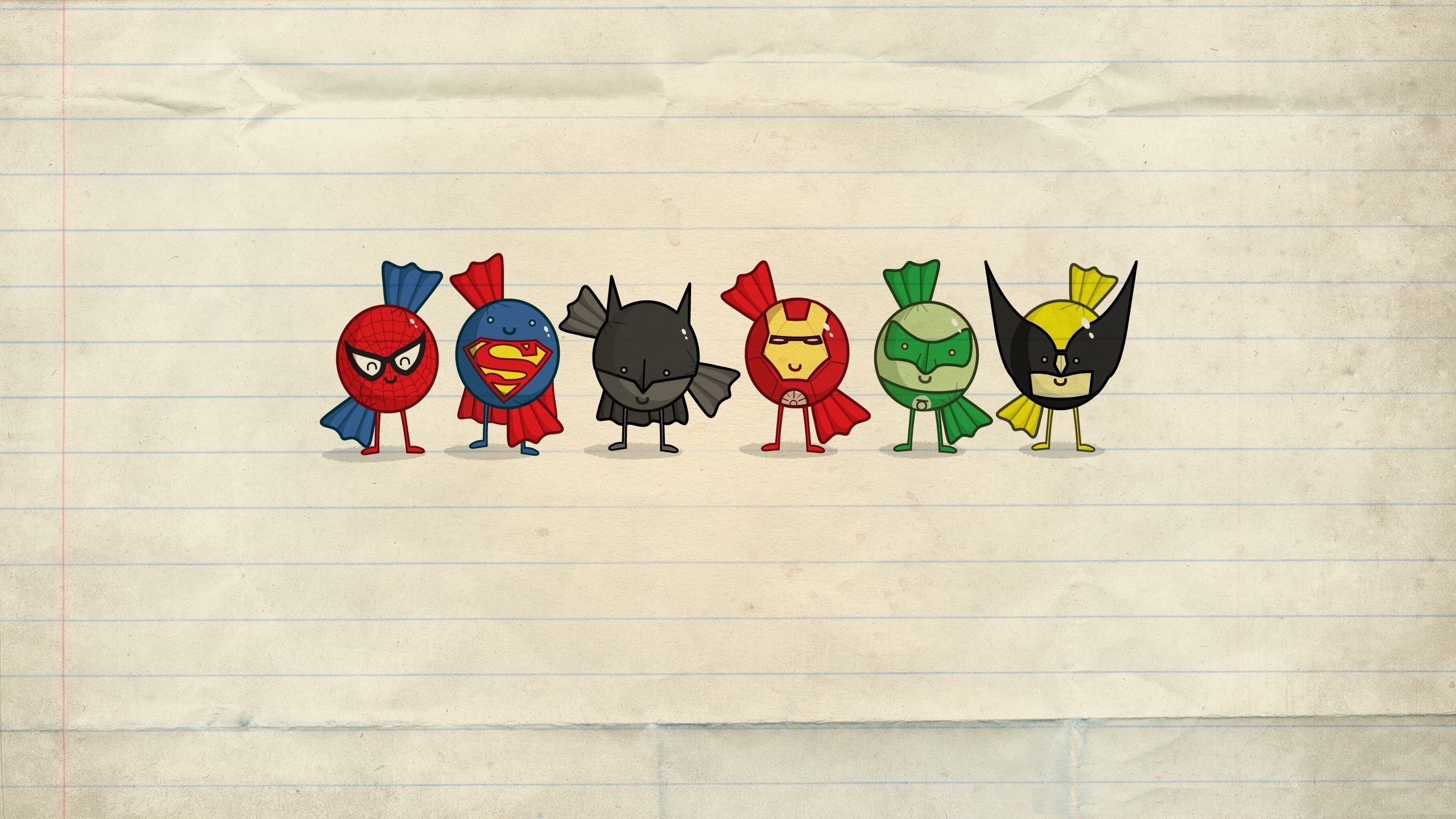 2560x1440 Download Cartoon Superhero Batman Superman Spider Man Iron Man Minimalist Comic JLA Avengers Minimalist Comic HD Wallpaperx1440
