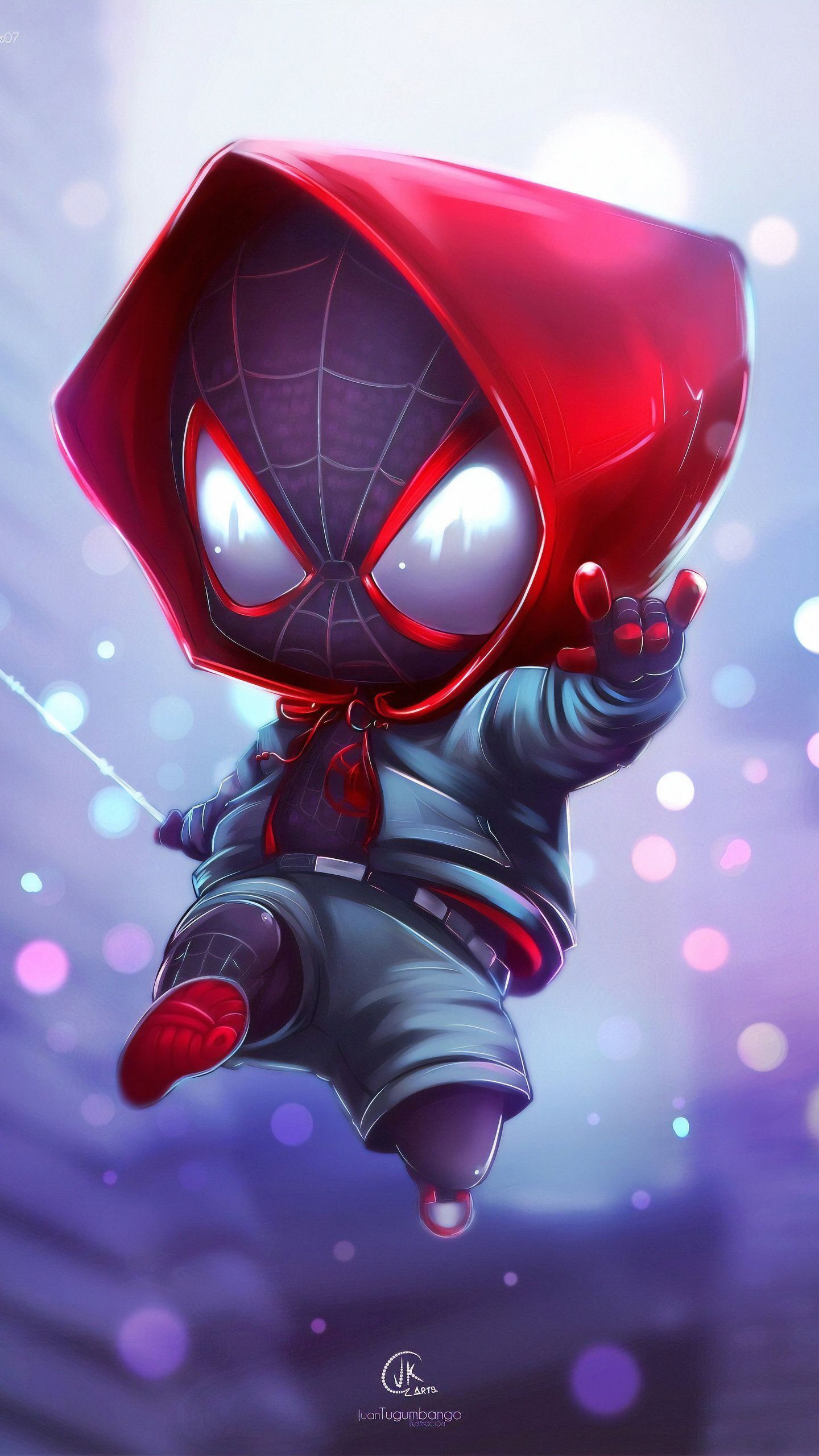 1440x2560 Chibi Marvel Cartoon Phone 4k Wallpaper
