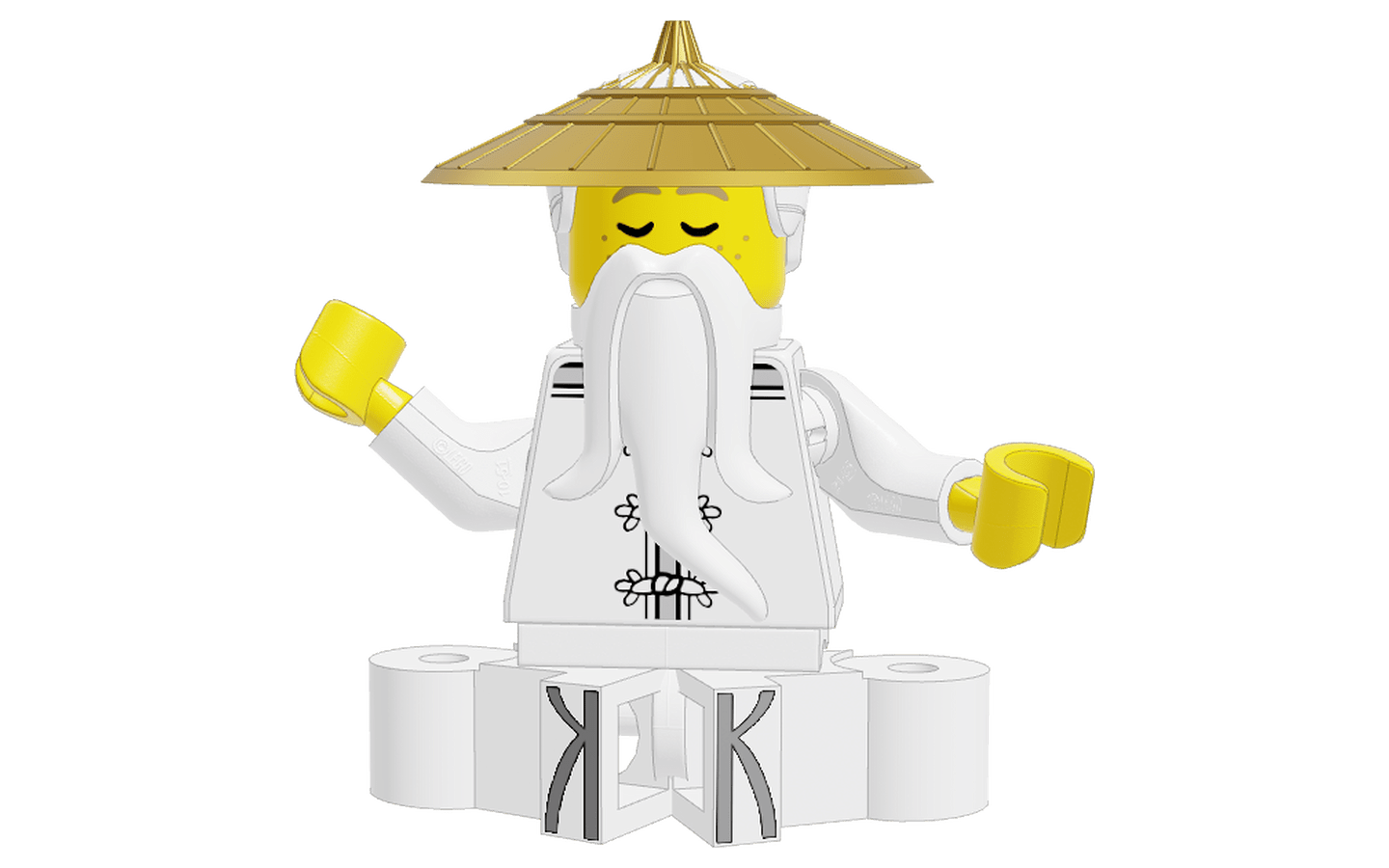 1440x900 Mecabricks.com. Master Wu Meditating