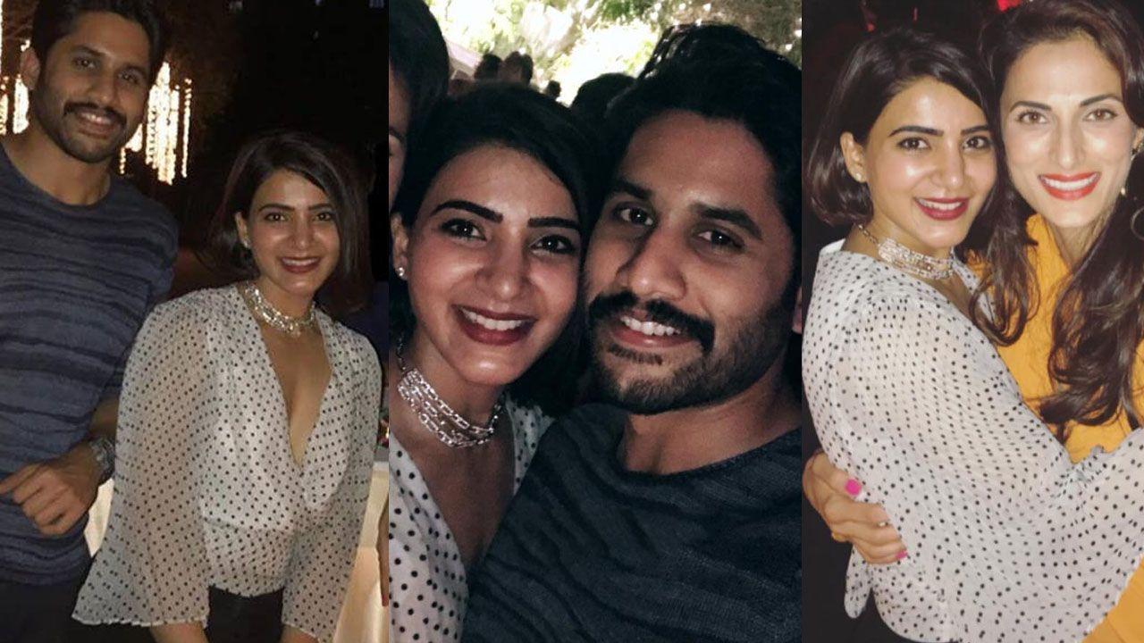 1280x720 Naga chaitanya and Samantha at Akhil's Birthday Bash Photo
