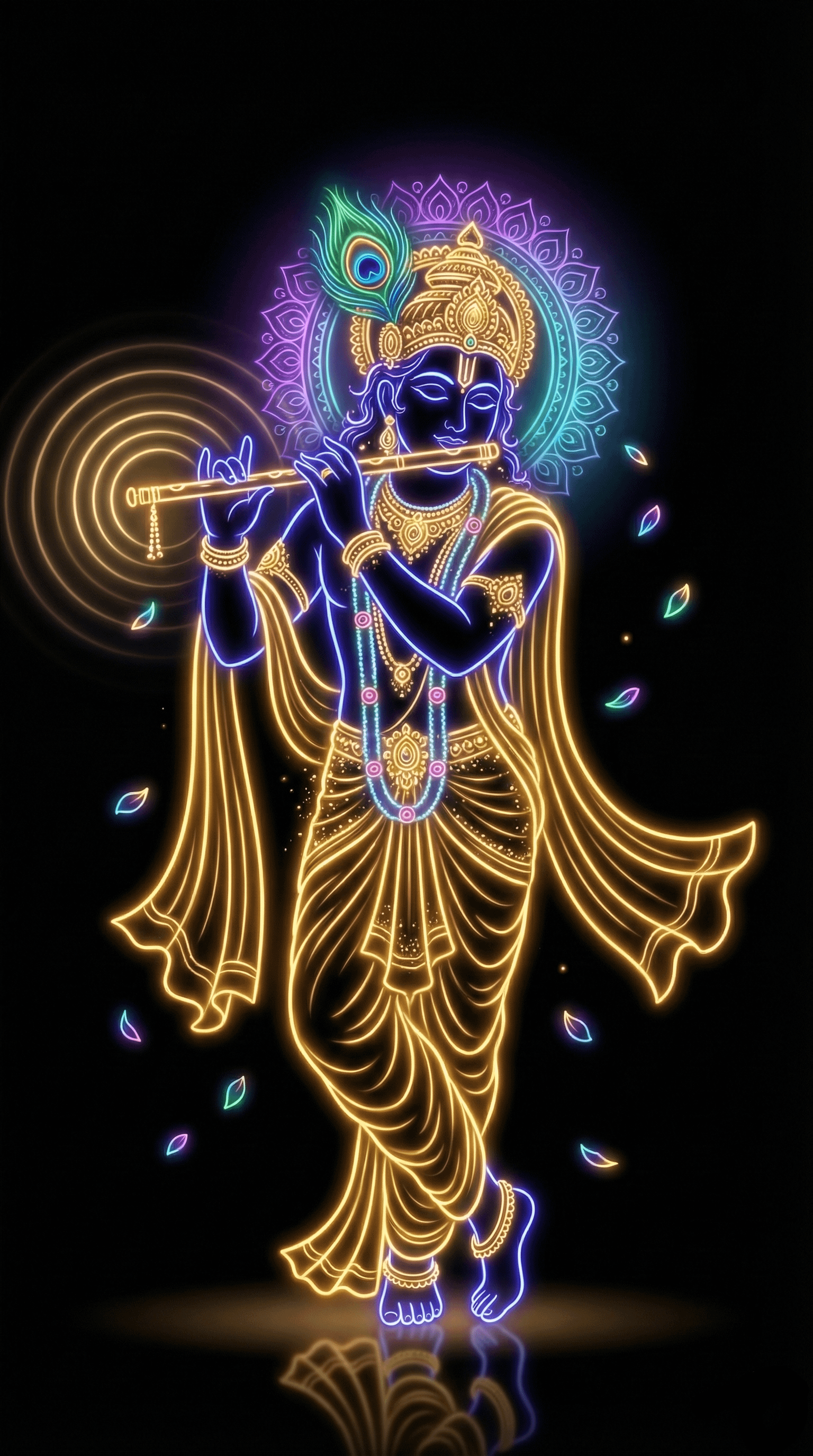 1536x2752 Jai Shree Krishna and Lockscreen