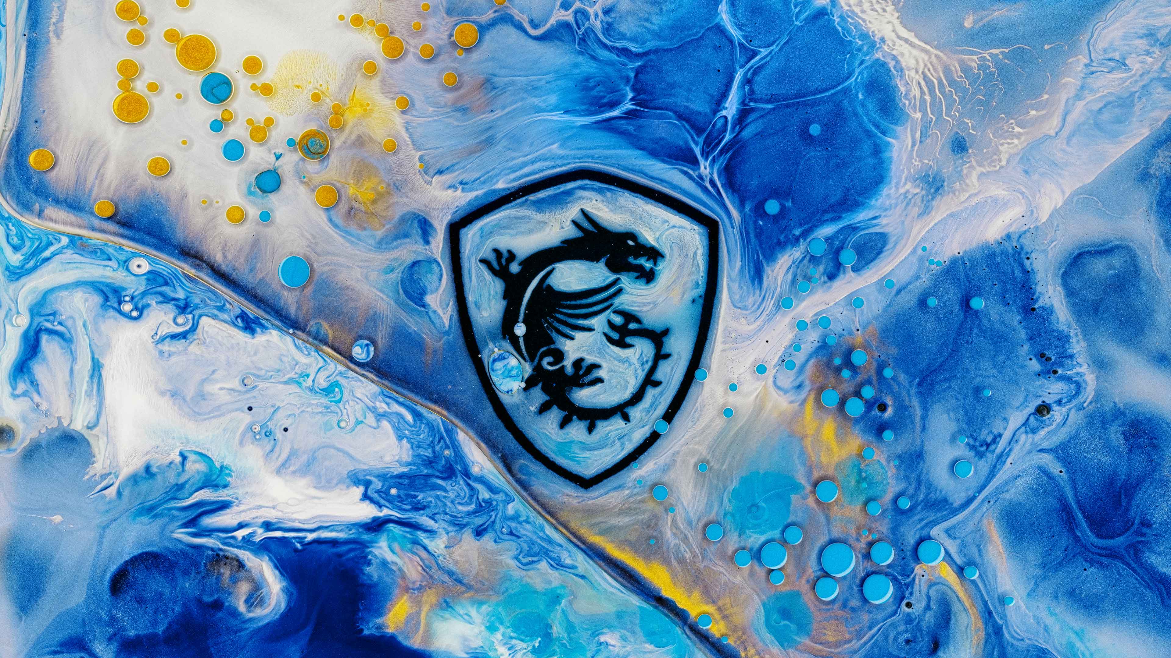 3840x2160 MSI Blue Wallpaper