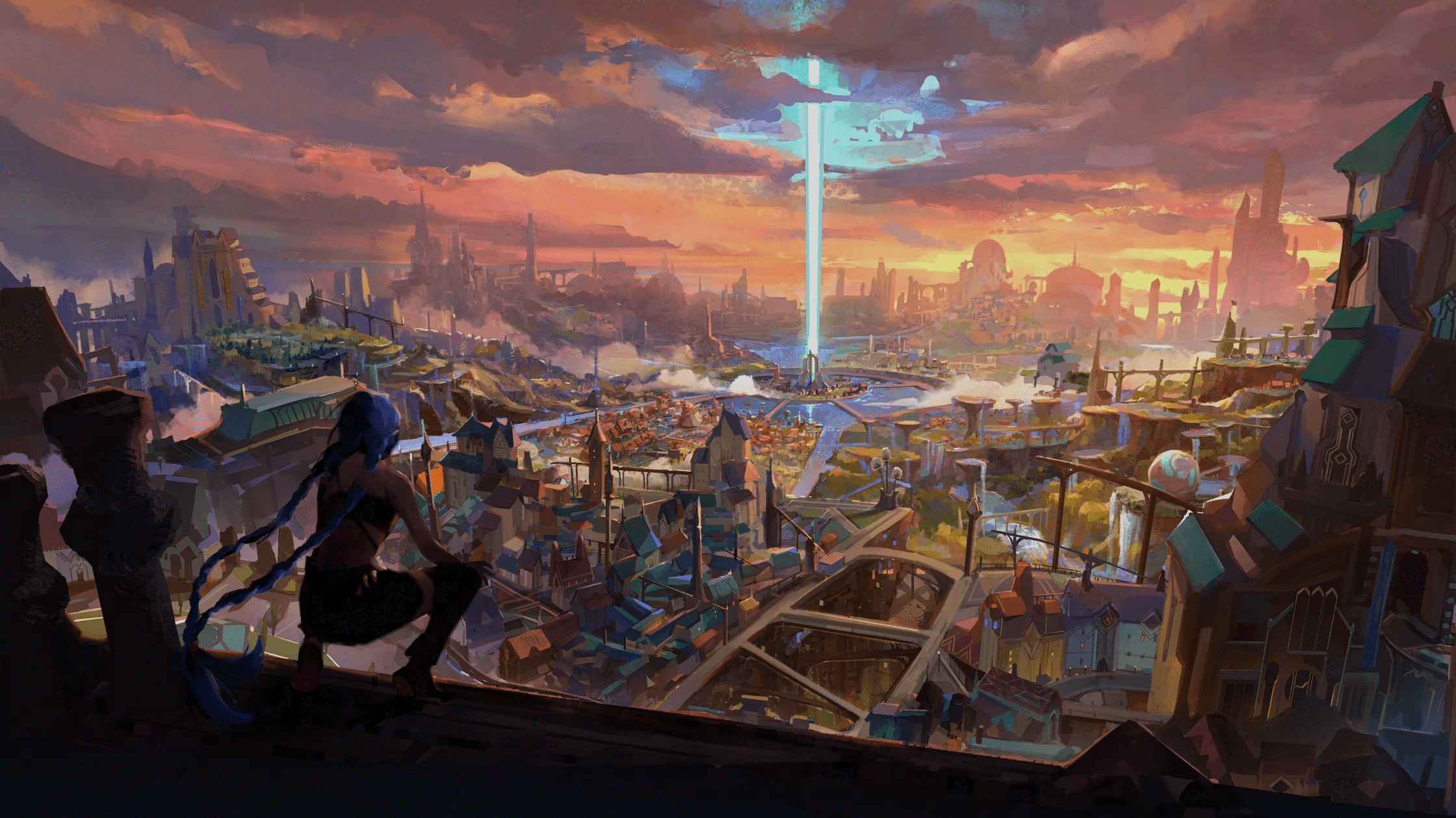 2240x1260 Arcane City Wallpaper