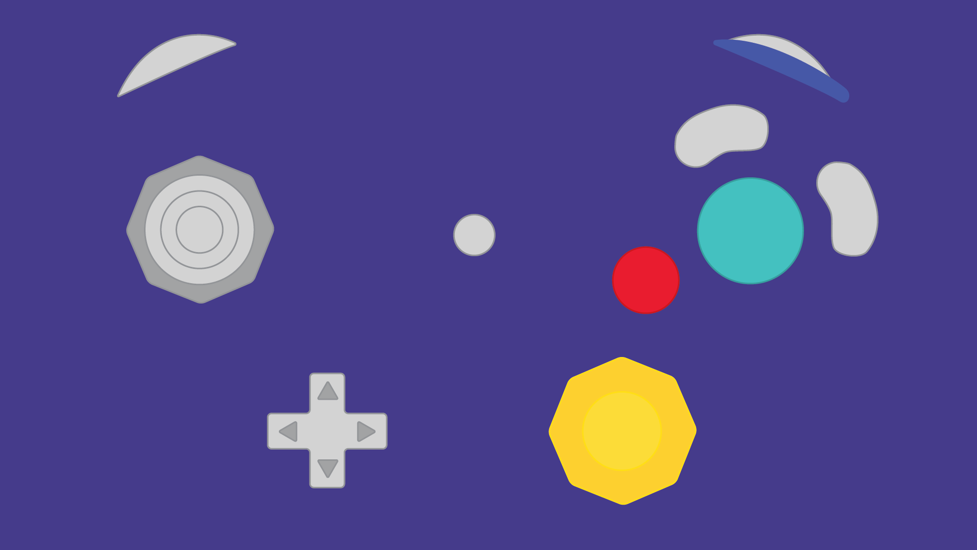 1920x1080 Minimal GameCube Controller (1920x1080)[OC]
