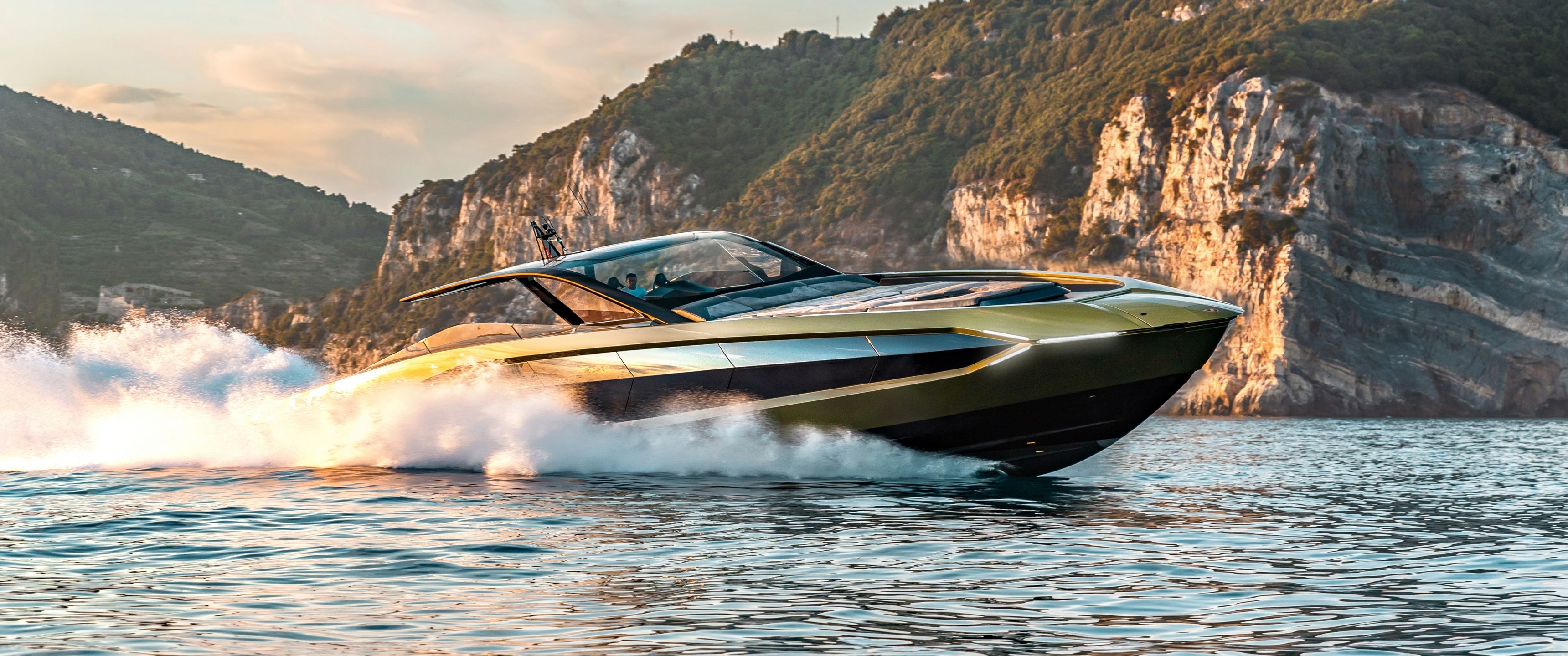 3440x1440 Tecnomar for Lamborghini 63 Wallpaper 4K, Superyacht, Motor yacht