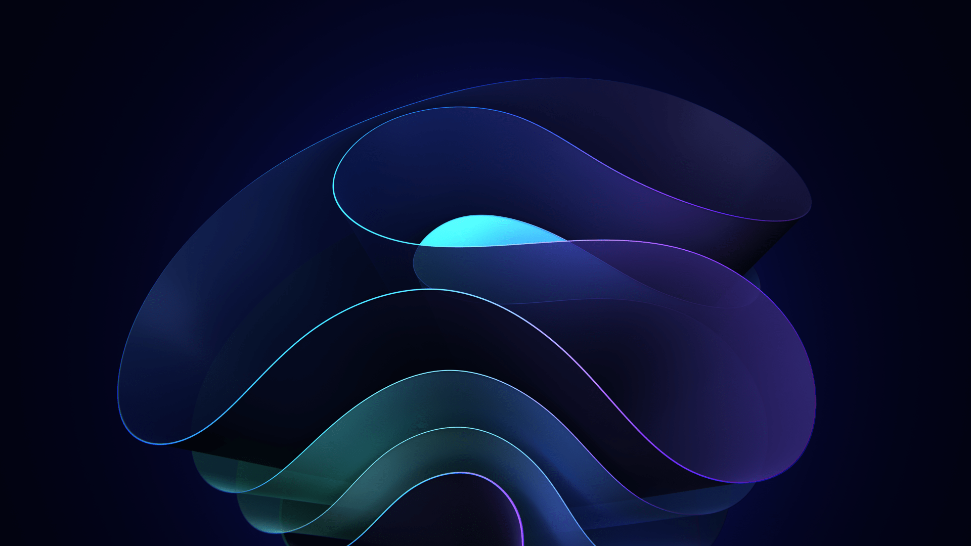 1920x1080 Bloom Edges Blue Windows 11 default 5K wallpaper