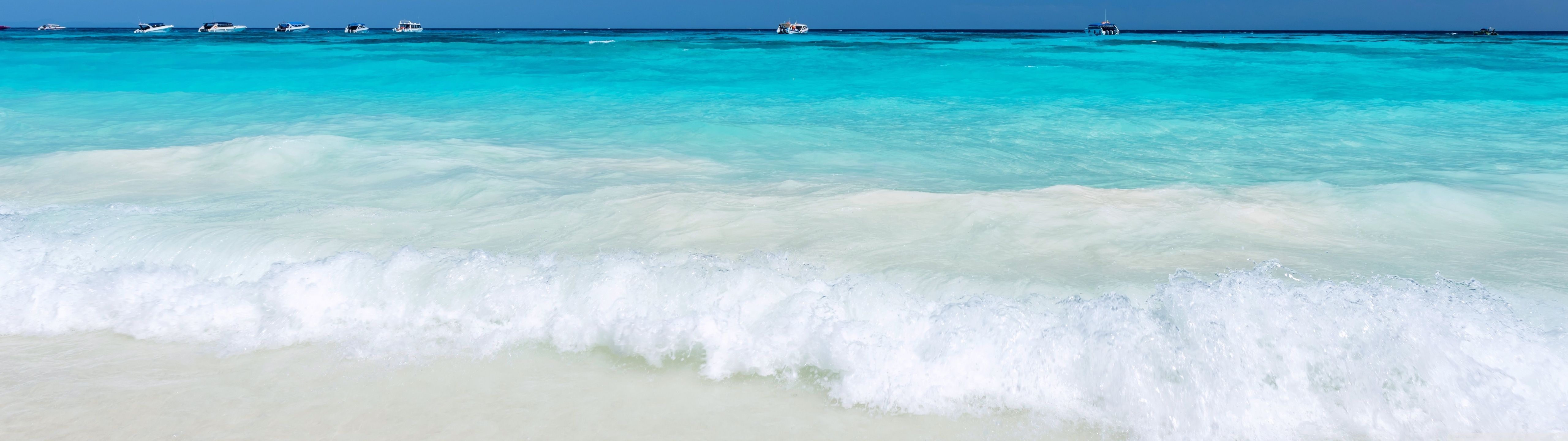 5120x1440 Summer, Beach, Wave, Vacation, White Sand, Sea, Ocean, Summer Vibe 4K UHD Wallpaper for UltraHD Desktop and TV : Widescreen and UltraWide Display : Dual Monitor : Smartphone and Tablet Devices