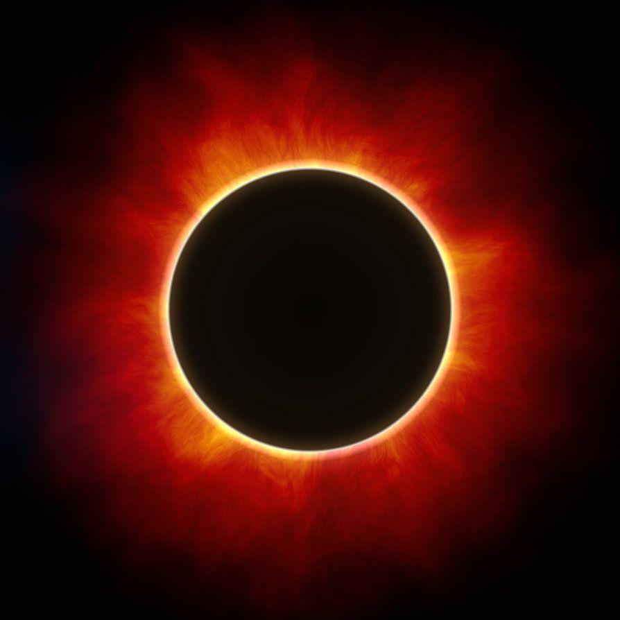 894x894 Total Solar Eclipse Wallpaper