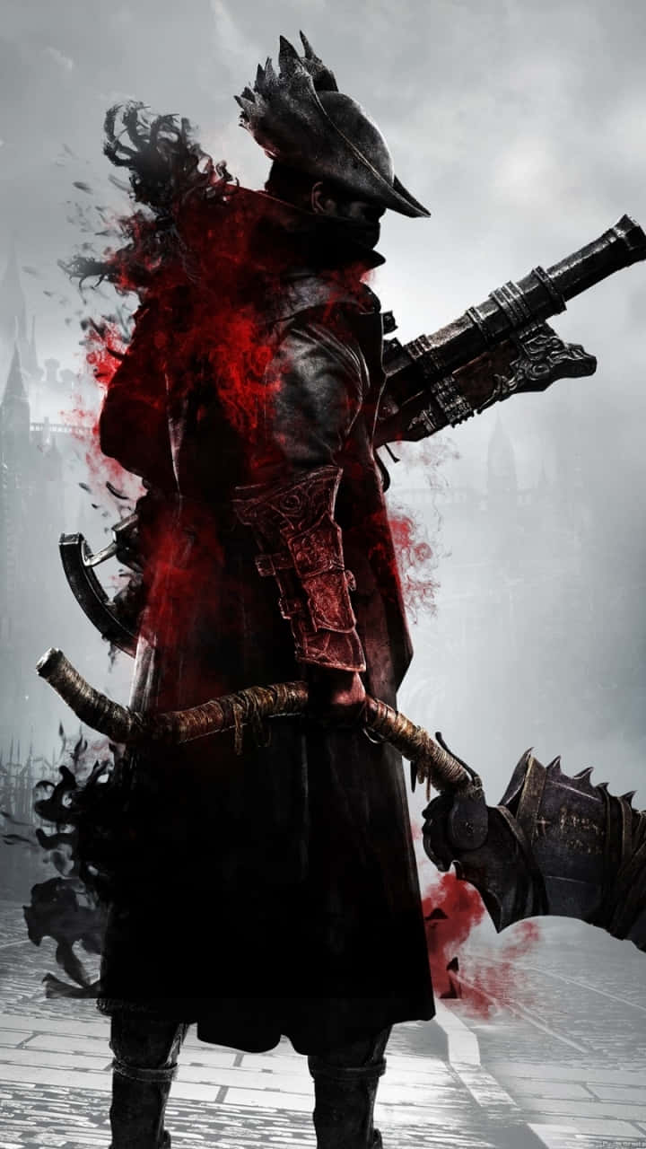 720x1280 Download Bloodborne Hunterin Red Mist Wallpaper