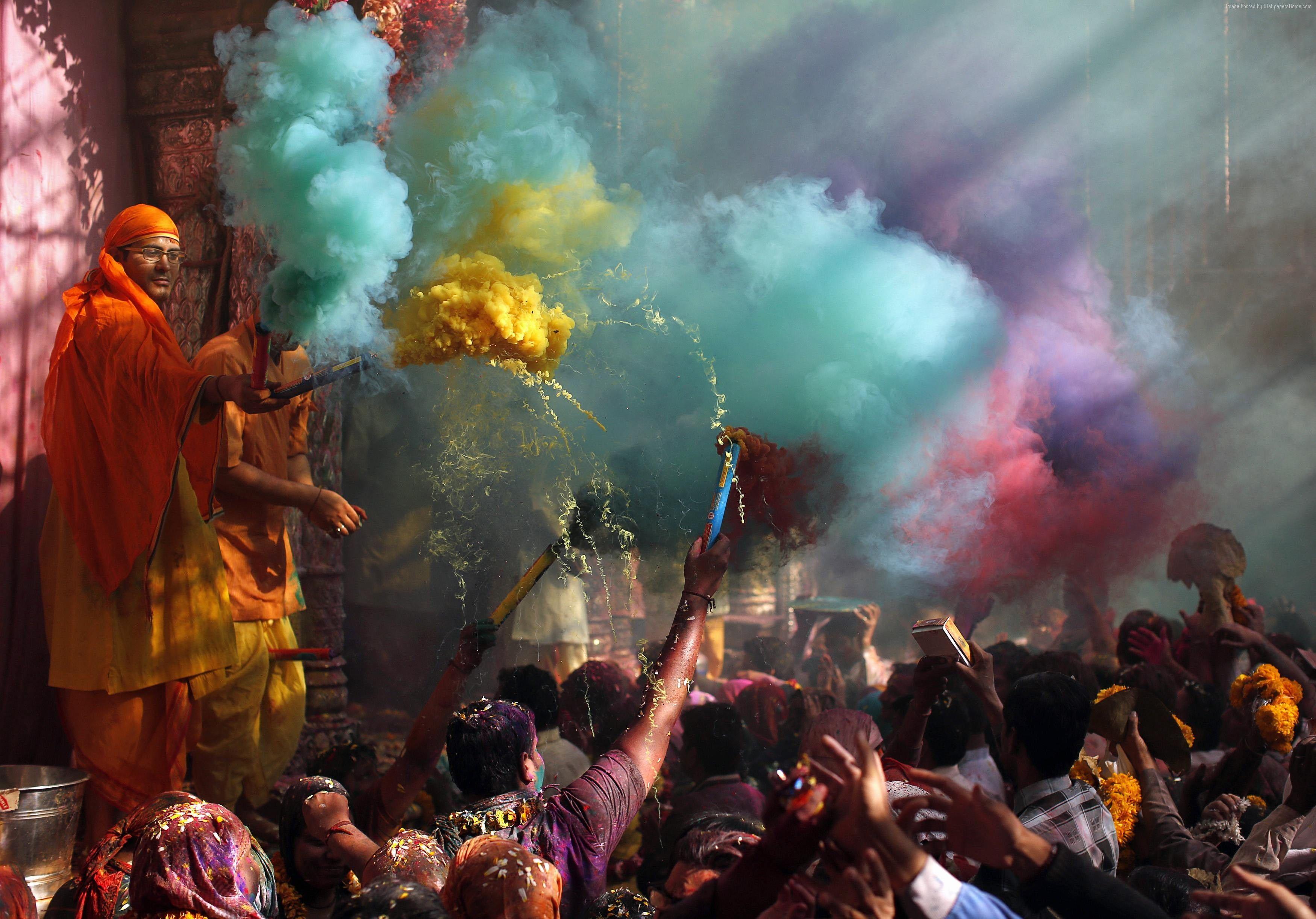 3500x2444 #event, #new moon, #Indian holiday, #life, #colored powder