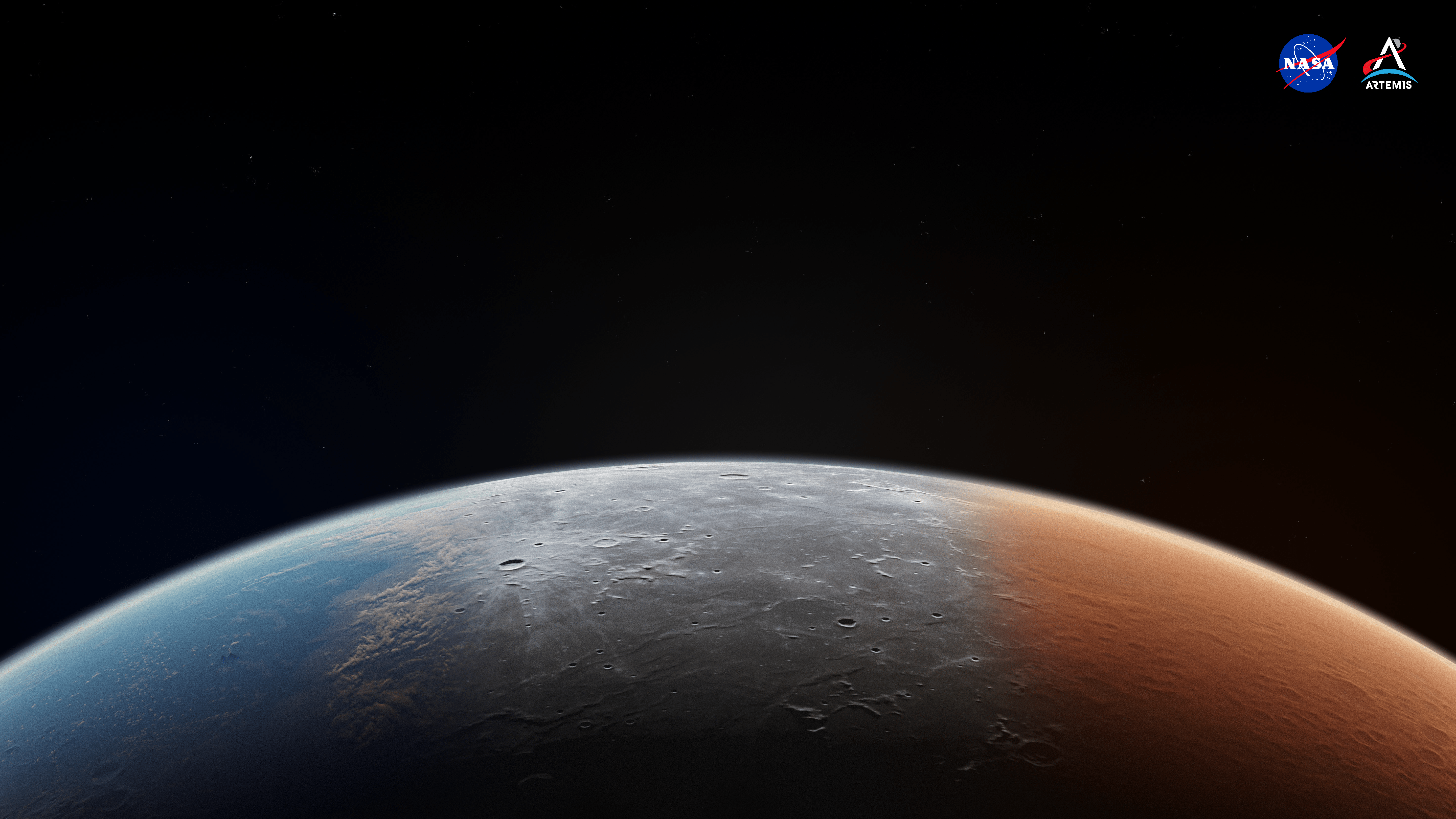 5760x3240 New Artemis Virtual Meeting Background Released Celebrating Artemis I, Looking to Artemis II and Beyond