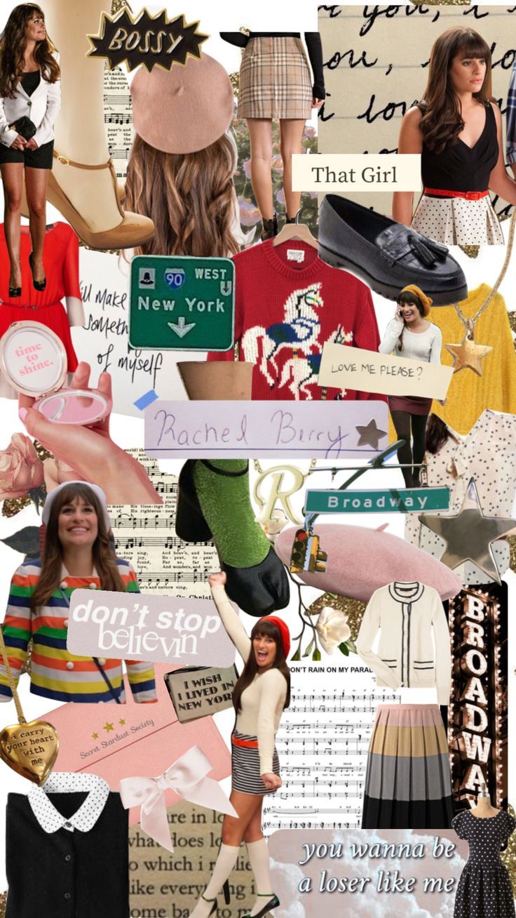 736x1308 rachel berry ⭐️#collage #moodboard #rachelberry #aesthetic #glee