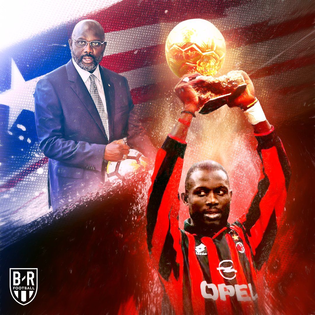 1080x1080 Happy 52nd birthday to George Weah, the only man in history to win a Ballon d'Or and lead a country