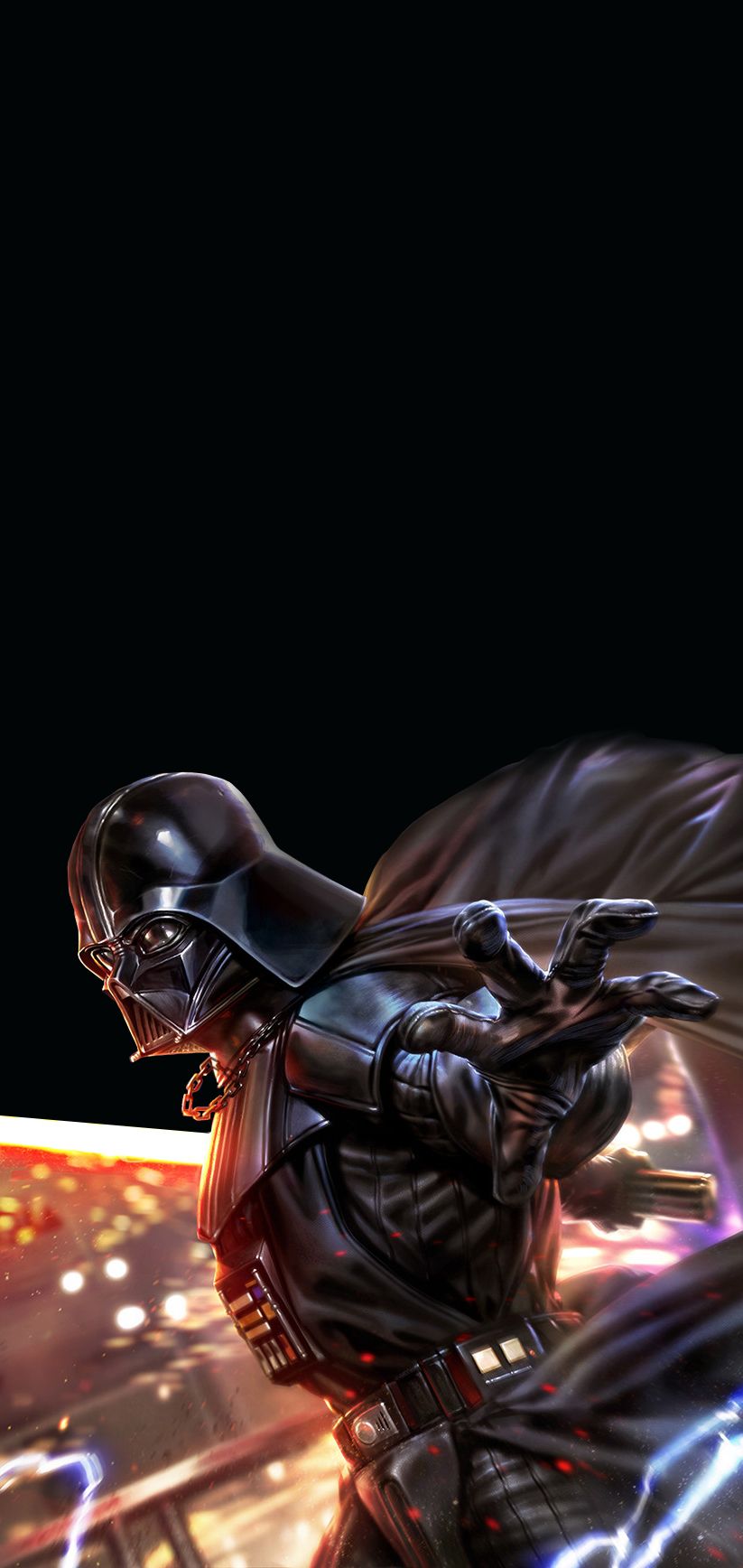 823x1736 Darth Vader Amoled wallpaper