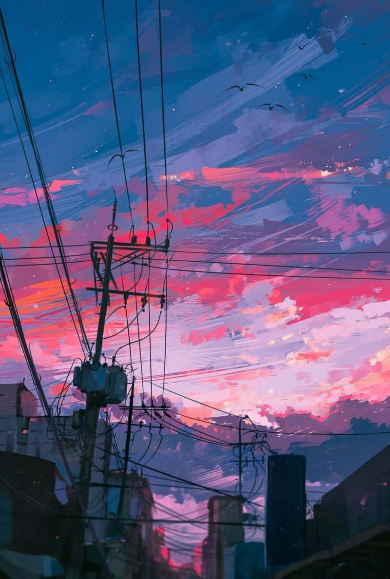 800x1188 Download Tranquil Lo Fi Night In The City Wallpaper