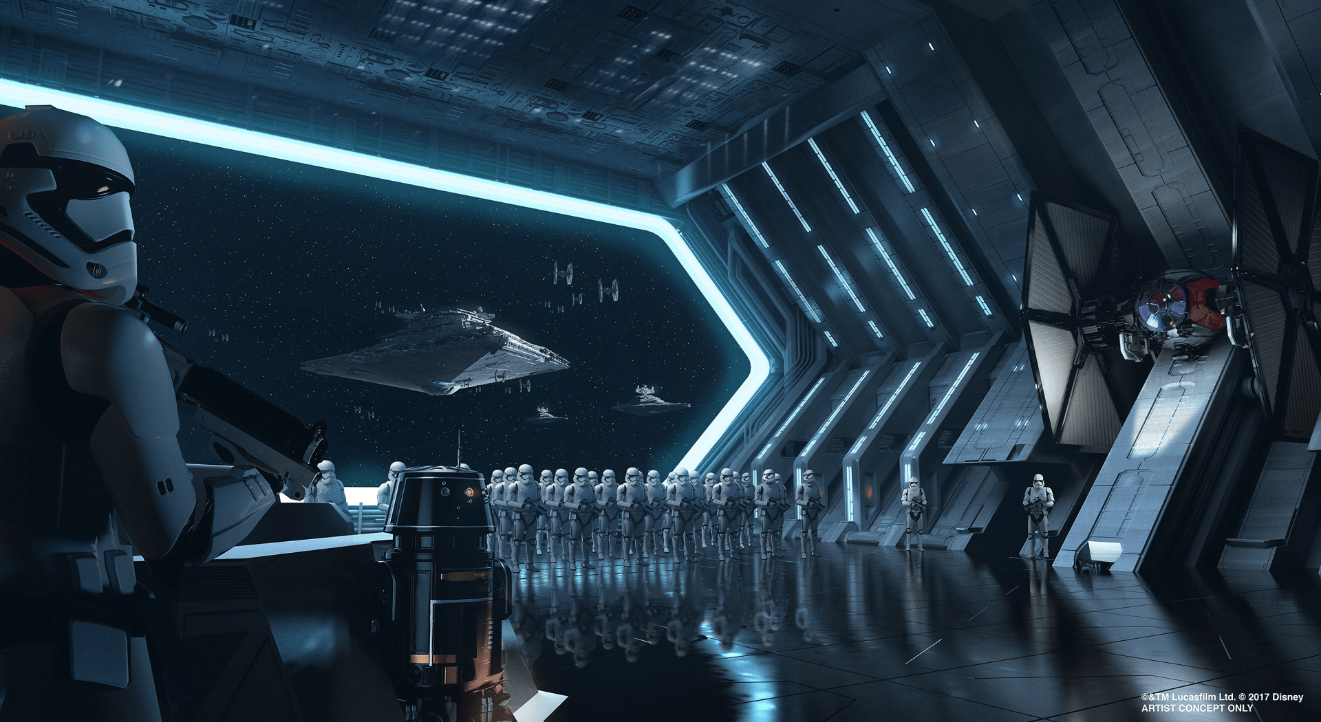 1920x1050 Epic Star Wars HD Wallpaper: Galactic Command Center Scenex1477