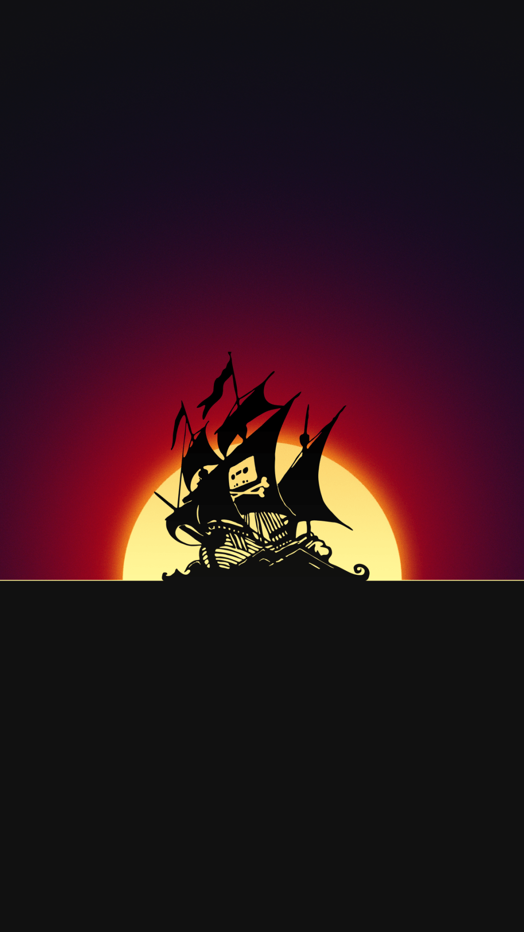 1080x1920 Pirate ship Wallpaper 4K, Silhouette, Dark background