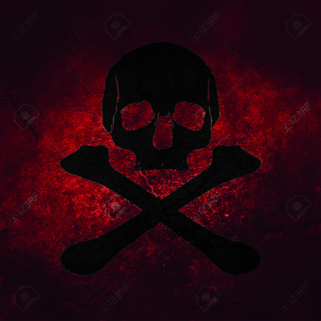 1300x1300 A Vintage Dark Pirate Icon With A Skull And Bones , Picture and Royalty Free Image. Image 35471003