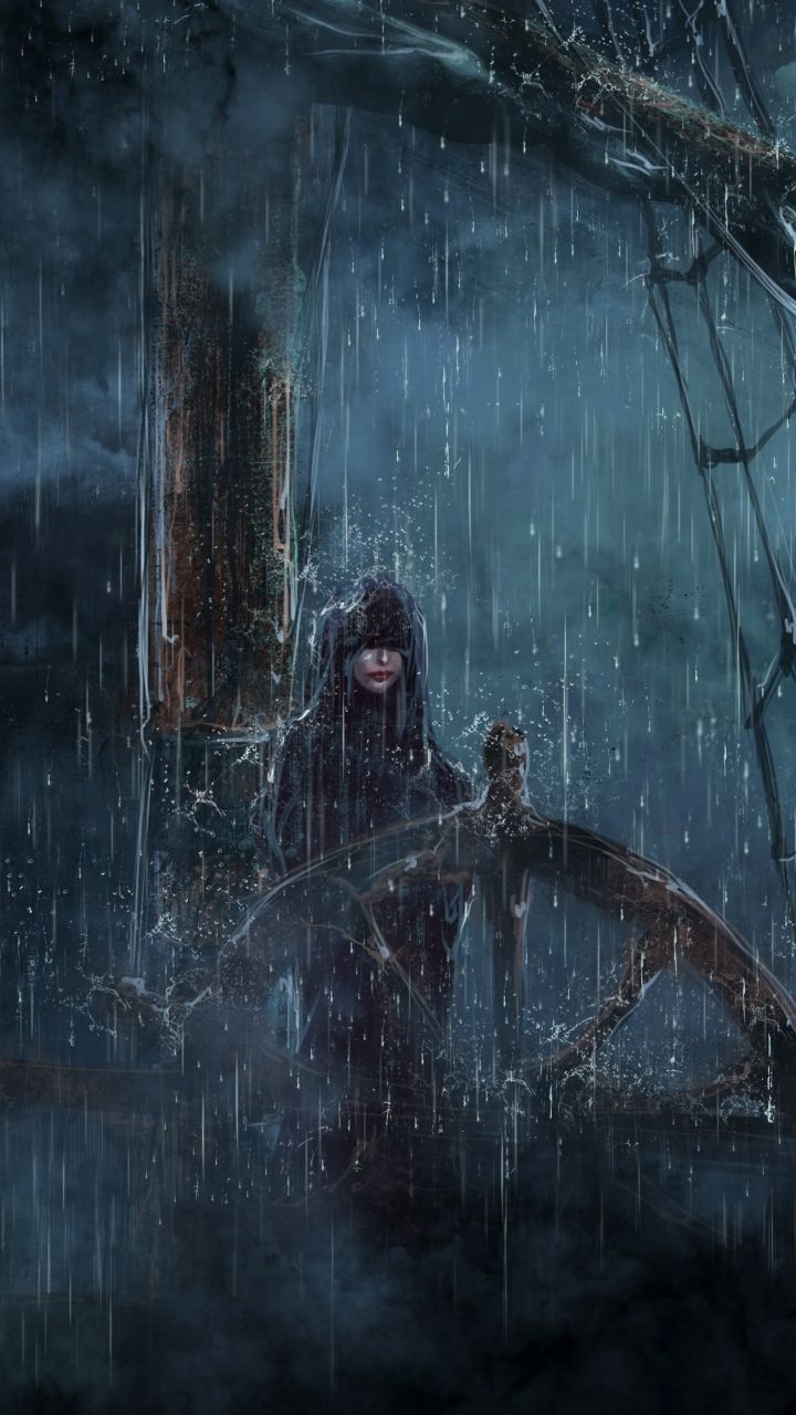 720x1280 Phone wallpaper: Fantasy, Pirate, Witch, Ship 1234668
