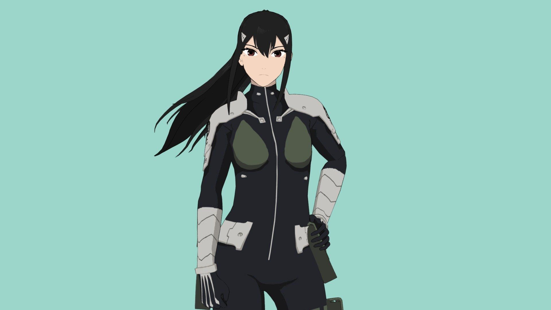 1920x1080 Ashiro Mina No 8 model by ridho.mnf [17a838f]