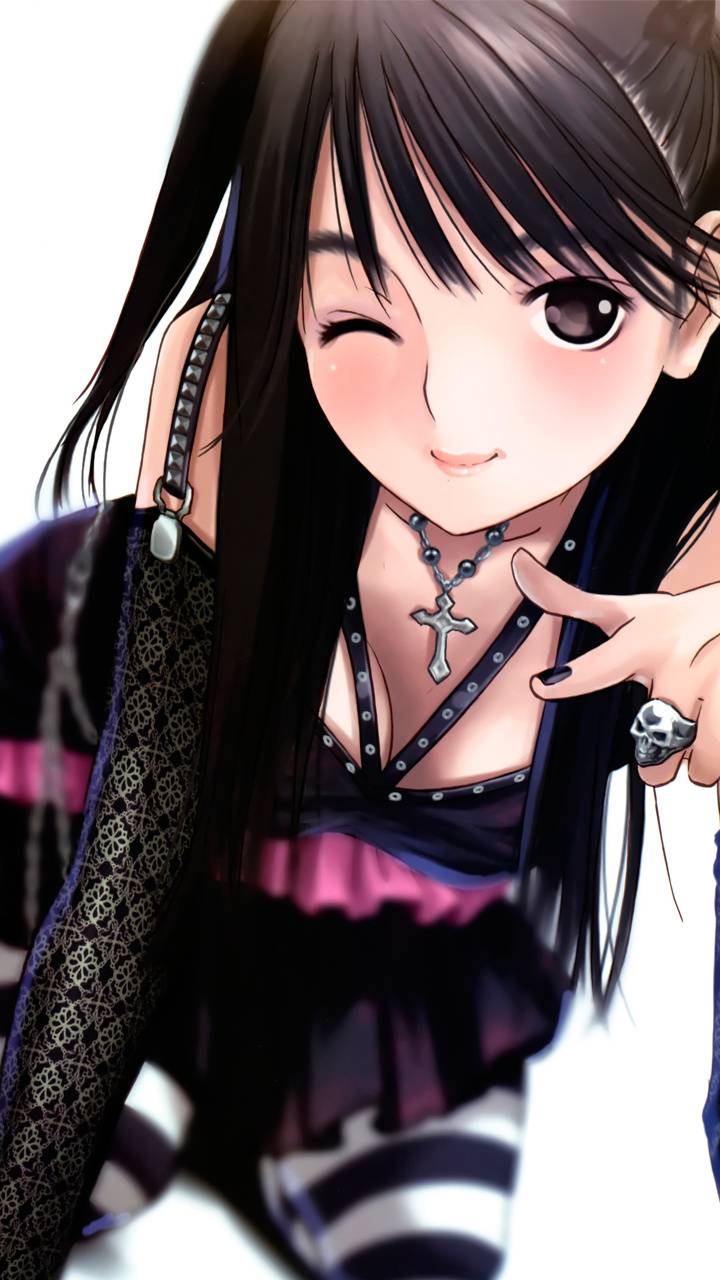 720x1280 Dark Rock Girl wallpaper