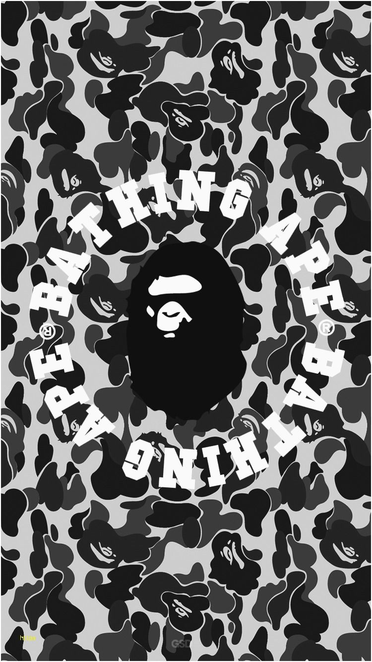 750x1334 White And Gray Bape Computer Wallpaper