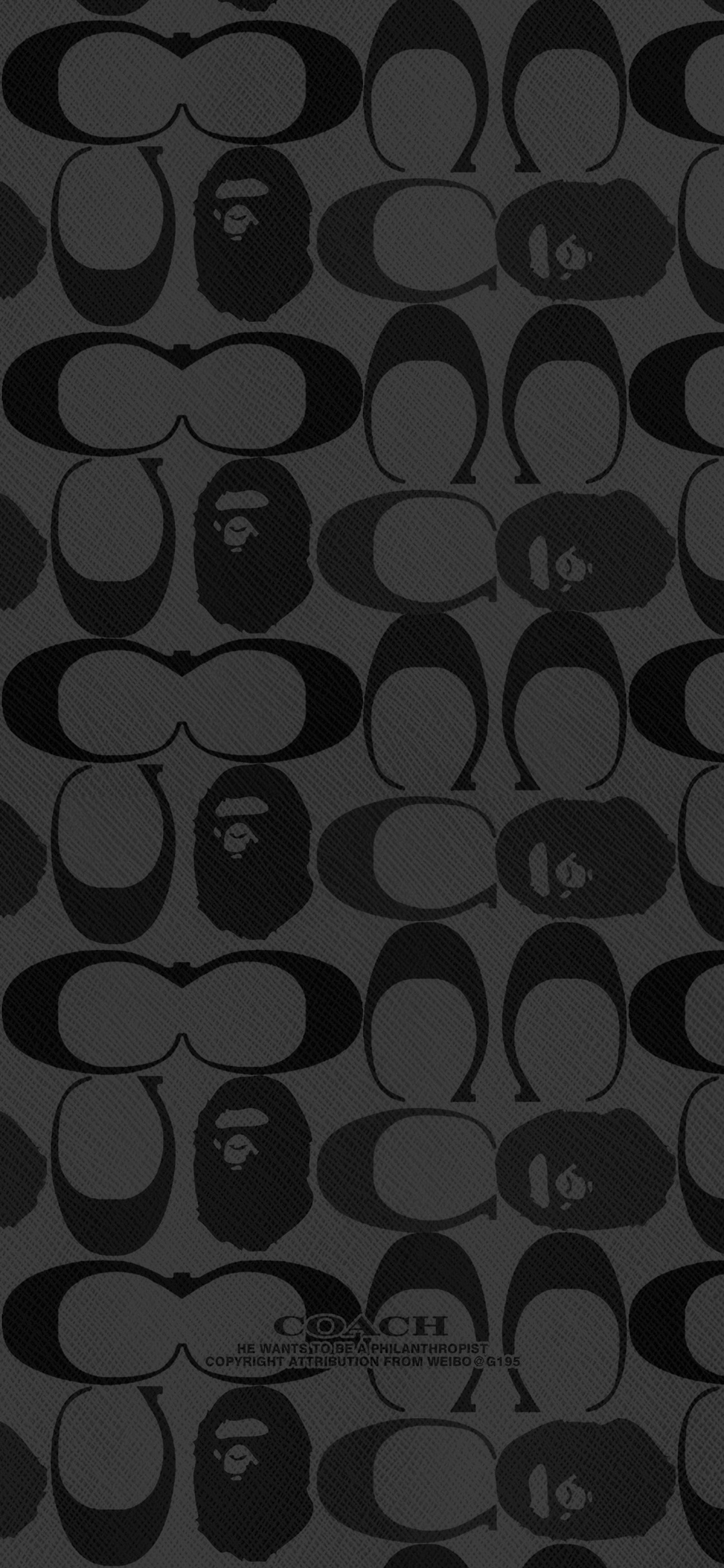 1600x3464 Bape Coach Wallpaper BAPE X COACH壁纸- 高清图片，堆糖，美图壁纸兴趣社区