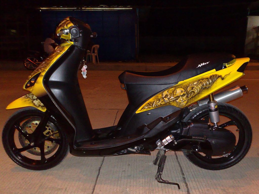 1024x768 AIRBRUSH yamaha mio sporty. AIRGUDZ DESIGNWORKS CUSTOM AIRB