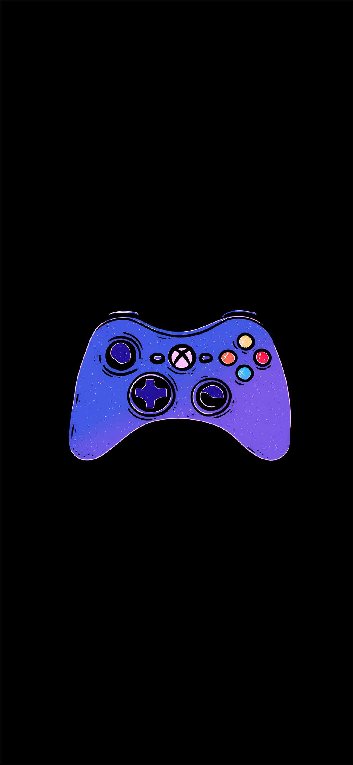 1180x2554 Xbox Controller Cool Purple Wallpaper Phone Wallpaper HD