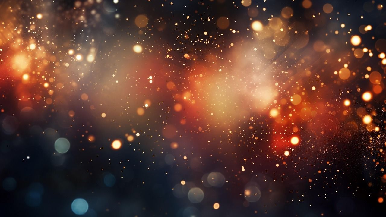 1280x720 Download Light Particles Wallpaper. Royalty Free Stock Illustration Image
