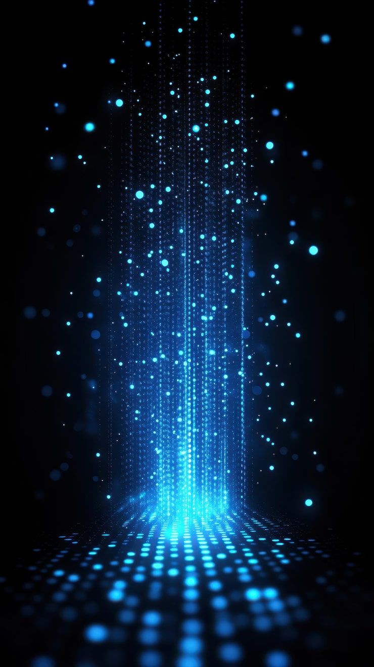 740x1320 Digital light particles Image