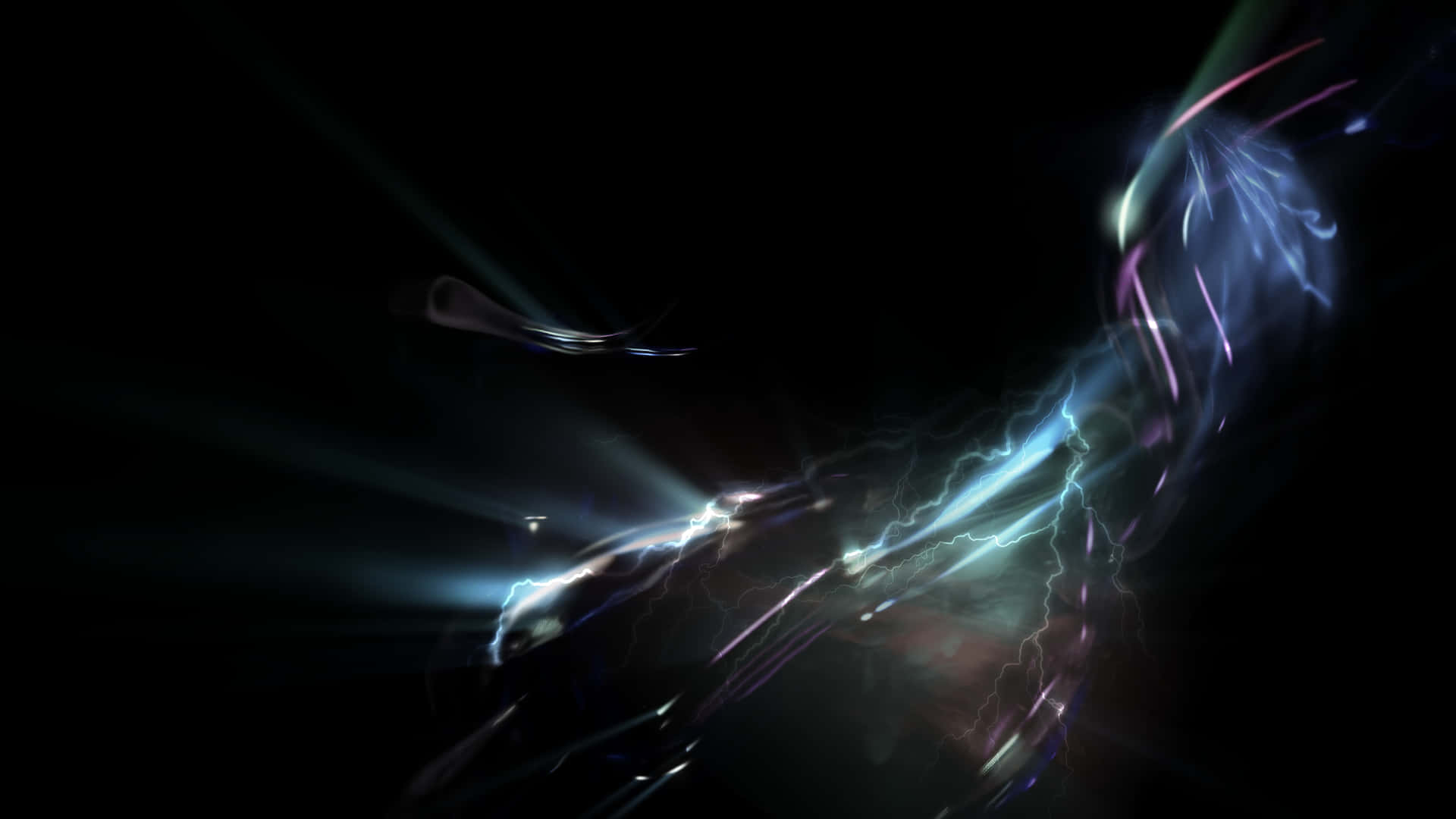 1920x1080 Download Lights Abstract Particles Sci Fi Wallpaper