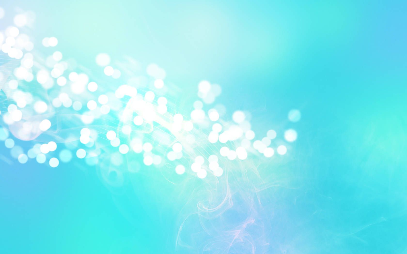1680x1050 Download Turquoise Light Particles Wallpaper