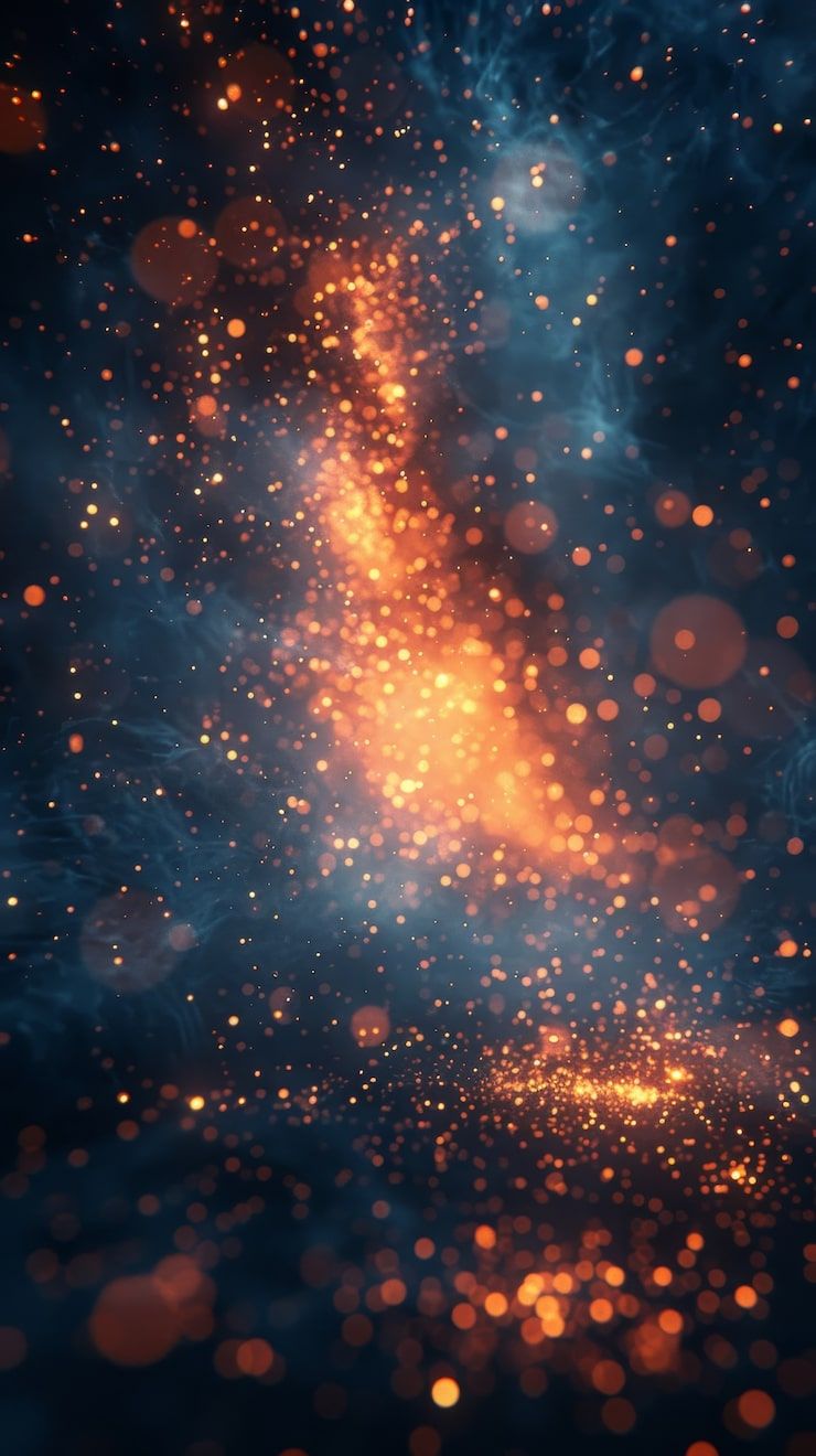 740x1320 Glow light particles Image