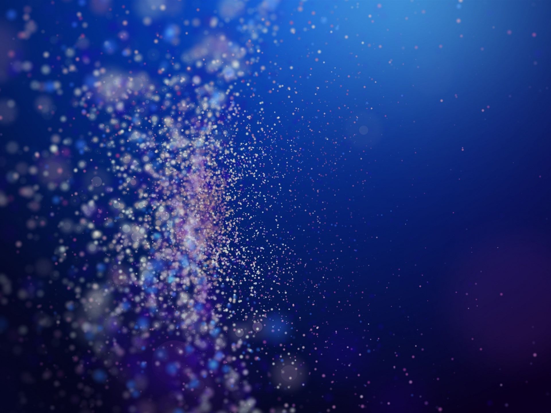 1920x1440 Wallpaper Many light circles, particles, blue background 2880x1800 Picture, Image