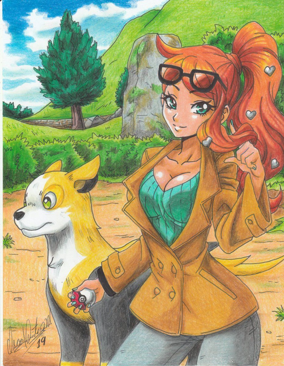 930x1200 Sonia y Boltund #Pokemon #PokemonEspadaEscudo