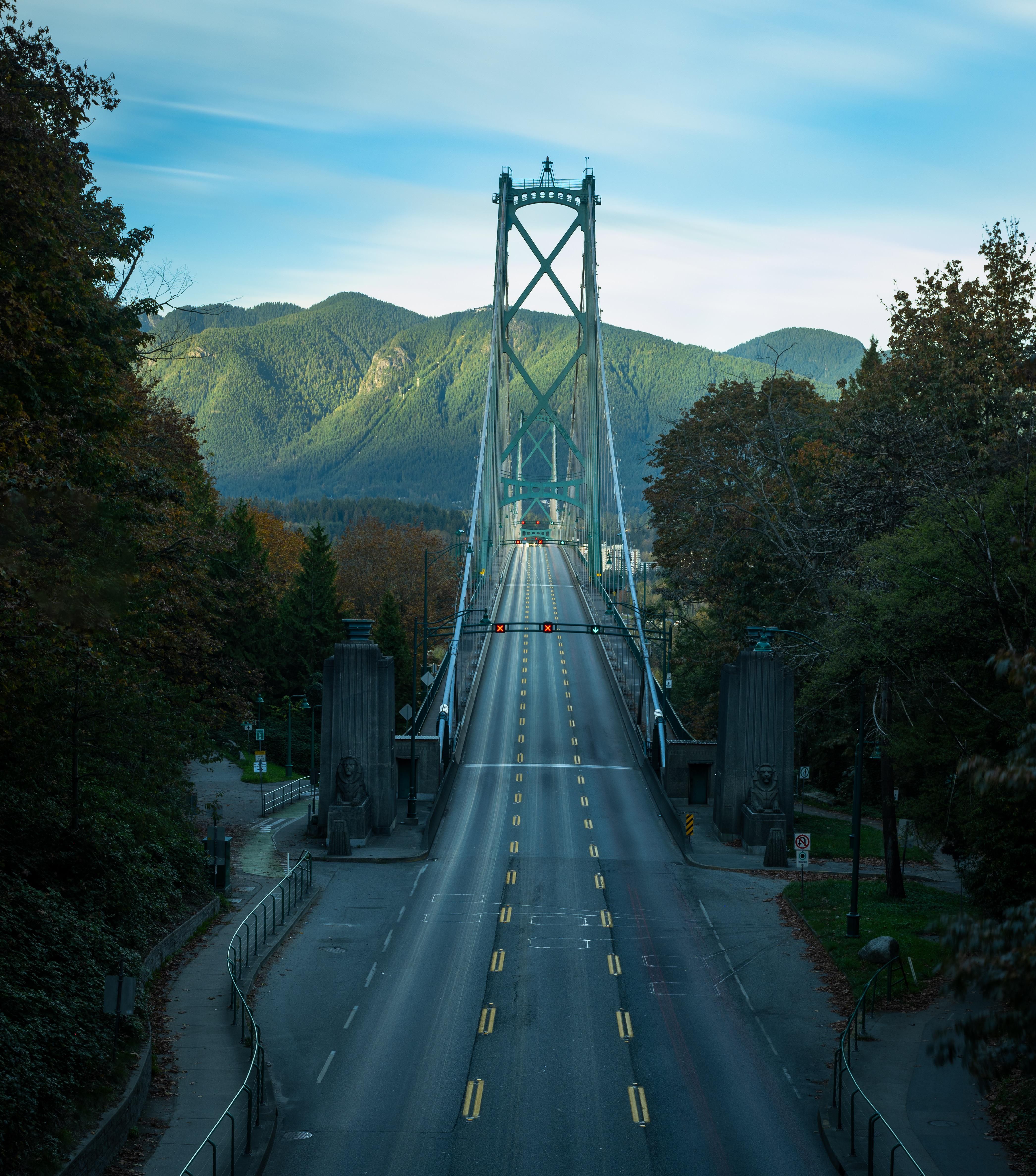 4184x4750 Long exposure of the Lions Gate Bridge