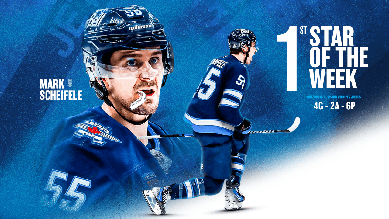 1280x720 Jets Mark Scheifele named NHL's First Star of the Week