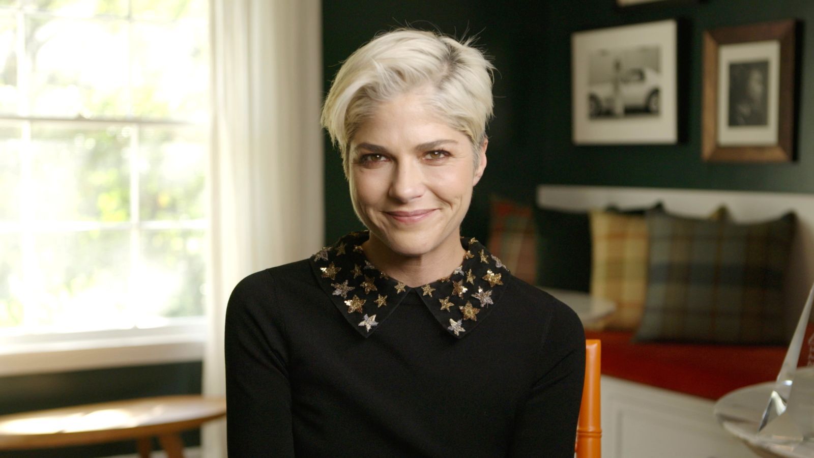 1600x900 Selma Blair's 'dramatic' home office uses a trending color. Homes and Gardens