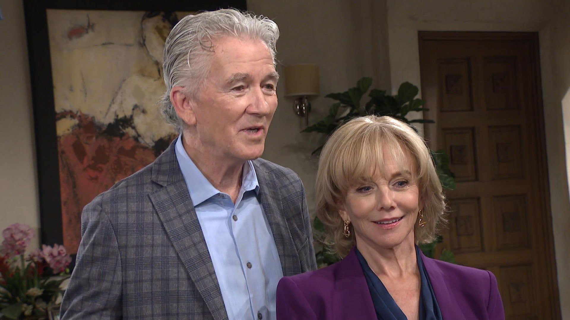 1920x1080 Go On Set With 'Bold And The Beautiful’ On Screen And Real Life Couple Linda Purl & Patrick Duffy