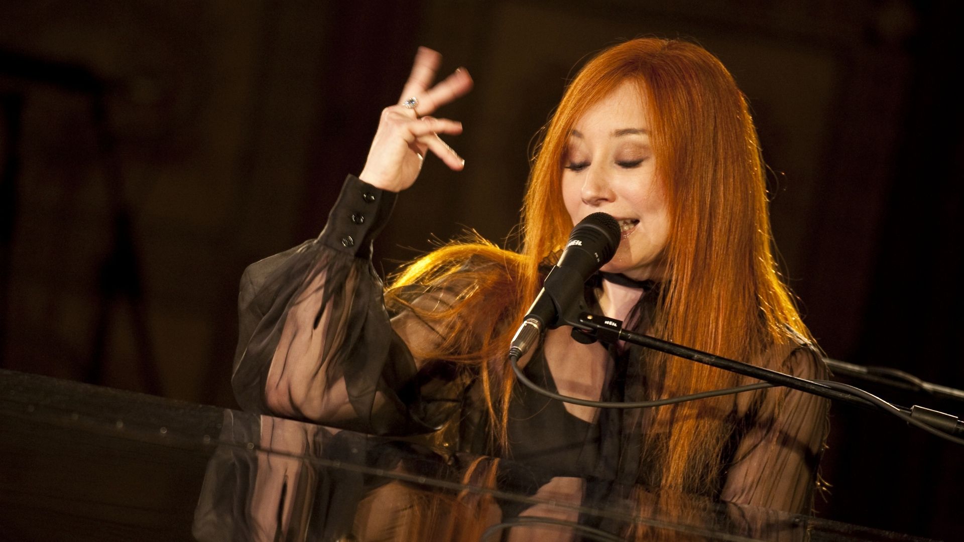 1920x1080 tori, Amos, Piano, Rock, Alternative, Microphone, Concert, Concerts Wallpaper HD / Desktop and Mobile Background